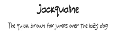 Jackqualine by erik5541 — Script Handwritten Font — thumbnail 1