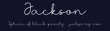 Jackson by I Putu Gede Krisna — Script Handwritten Font — thumbnail 2