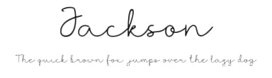 Jackson by I Putu Gede Krisna — Script Handwritten Font — thumbnail 1