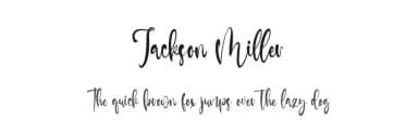 Jackson Miller by Staircase Studio — Script Handwritten Font — thumbnail 1