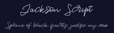Jackson Script by ijem — Script Handwritten Font — thumbnail 2