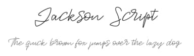 Jackson Script by ijem — Script Handwritten Font — thumbnail 1