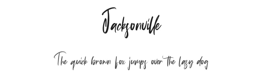 Jacksonville by Vunira Design — Script Handwritten Font