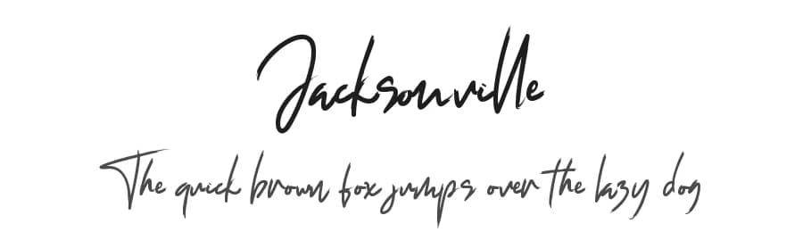 Jacksonville by Letterara — Script Handwritten Font