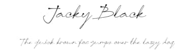 Jacky Black by DLetters.Std — Script Handwritten Font — thumbnail 1