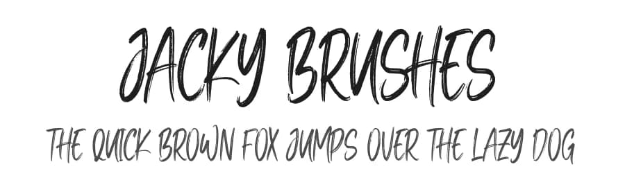 Jacky Brushes by NJ Studio — Script Handwritten Font
