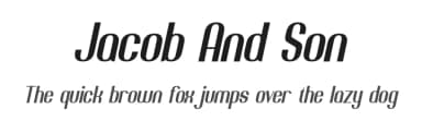 Jacob And Son by Kong Font — Sans Serif Font — thumbnail 1