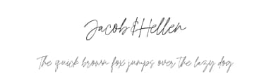 Jacob&Hellen by Jimtype Studio — Script Handwritten Font — thumbnail 1