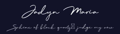 Jadyn Maria by Craft Supply Co. — Script Handwritten Font — thumbnail 2
