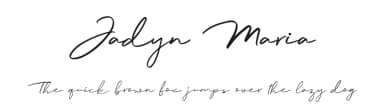 Jadyn Maria by Craft Supply Co. — Script Handwritten Font — thumbnail 1