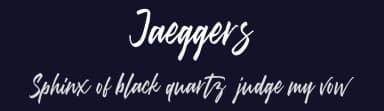 Jaeggers by InspiraType — Script Handwritten Font — thumbnail 2