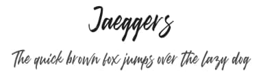 Jaeggers by InspiraType — Script Handwritten Font — thumbnail 1