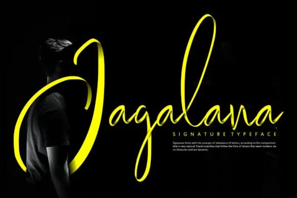Jagalana Font by Vunira — Script Handwritten Font