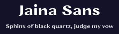 Jaina Sans by Linh N Type — Sans Serif Font — thumbnail 2