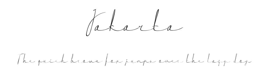Jakarta by Nine Club Studio — Script Handwritten Font