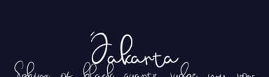 Jakarta by Andang Prasetyo — Script Handwritten Font — thumbnail 2
