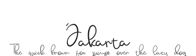 Jakarta by Andang Prasetyo — Script Handwritten Font