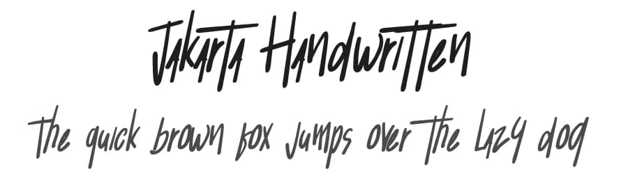 Jakarta Handwritten by Kateeng Ciu — Script Handwritten Font