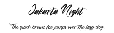 Jakarta Night by Hatf Type — Script Handwritten Font — thumbnail 1