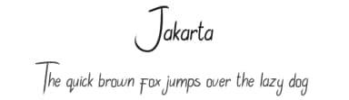 Jakarta by Bories Bechker — Script Handwritten Font — thumbnail 1