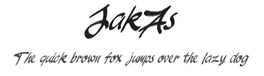JakAs by D&K Project — Script Handwritten Font