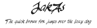 JakAs by D&K Project — Script Handwritten Font — thumbnail 1