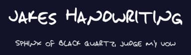 Jakes Handwriting by Jake Noble — Script Handwritten Font — thumbnail 2