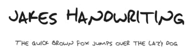 Jakes Handwriting by Jake Noble — Script Handwritten Font — thumbnail 1