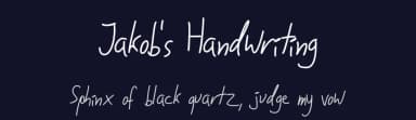 Jakob's Handwriting by Misti's Fonts — Script Handwritten Font — thumbnail 2