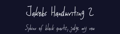 Jakobs Handwriting 2 by Misti's Fonts — Script Handwritten Font — thumbnail 2