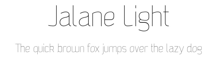 Jalane Light by Benoît Sjöholm — Sans Serif Font