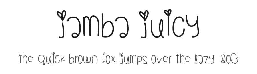 Jamba Juicy by Des Gomez — Script Handwritten Font
