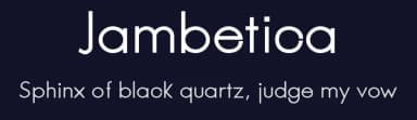 Jambetica by Jambo! Fonts & Design — Sans Serif Font — thumbnail 2