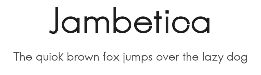Jambetica by Jambo! Fonts & Design — Sans Serif Font