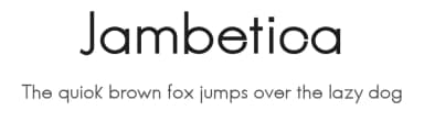 Jambetica by Jambo! Fonts & Design — Sans Serif Font — thumbnail 1