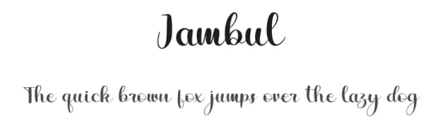 Jambul by Essentials Studio — Script Handwritten Font