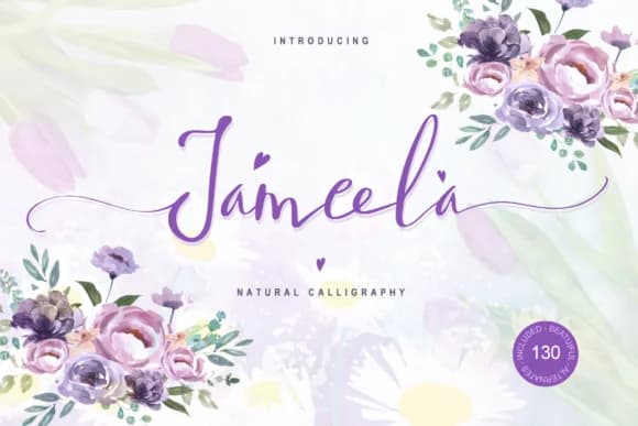 Jameela Font by Tigade std — Script Handwritten Font