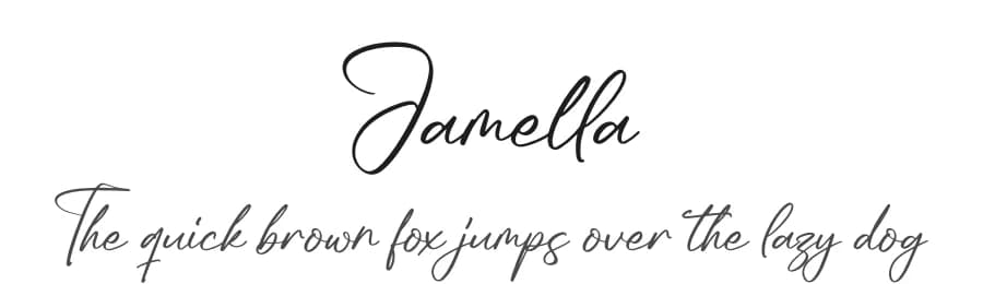 Jamella by Integritype Studio — Script Handwritten Font