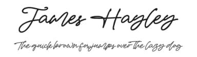 James Hayley by Kong Font — Script Handwritten Font — thumbnail 1