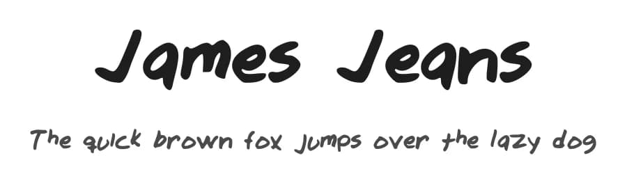 James Jeans by Jansku Boy — Script Handwritten Font