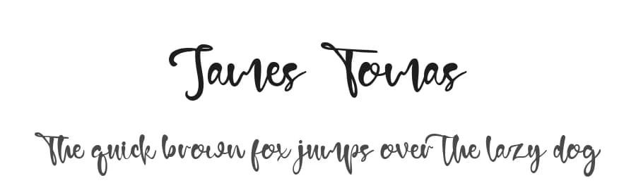 James Tomas by Staircase Studio — Script Handwritten Font