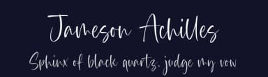 Jameson Achilles by Balpirick Studio — Script Handwritten Font — thumbnail 2