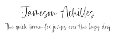 Jameson Achilles by Balpirick Studio — Script Handwritten Font — thumbnail 1