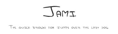 Jami by philing.net — Script Handwritten Font — thumbnail 1