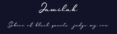 Jamilah by hustletter — Script Handwritten Font — thumbnail 2