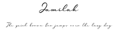 Jamilah by hustletter — Script Handwritten Font — thumbnail 1