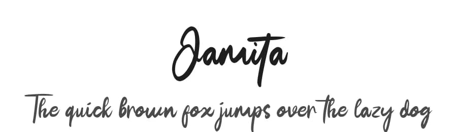 Jamita by share font — Script Handwritten Font