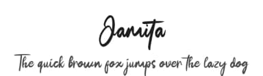 Jamita by share font — Script Handwritten Font — thumbnail 1