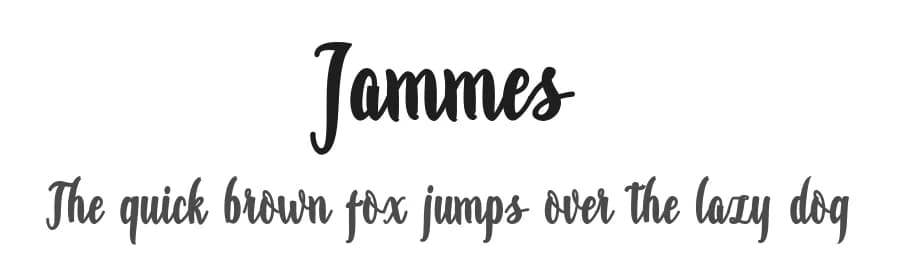 Jammes by JoeCreative — Script Handwritten Font