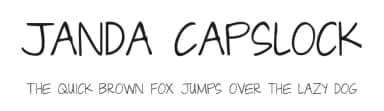 Janda Capslock by Kimberly Geswein — Script Handwritten Font — thumbnail 1